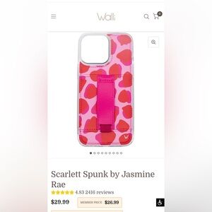 Walli Cell Phone CaseScarlett Spunk by Jasmine Rae iPhone 14 Pro